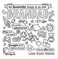 Tap to view Colour in Square Father's Day Card for Grandad