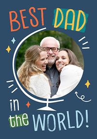 Tap to view Cancer Research UK Best Dad In The World Father's Day Photo Card