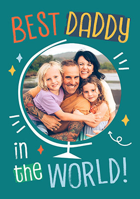 Cancer Research UK Best Daddy In The World Father's Day Photo Card