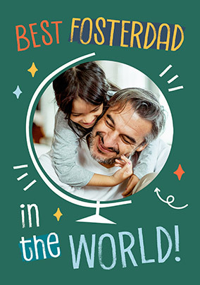 Cancer Research UK Best Foster dad In The World Father's Day Photo Card