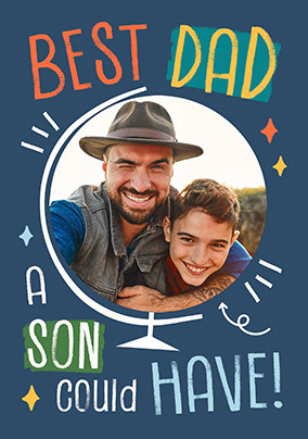 Cancer Research UK Best Dad A Son Could Have Father's Day Photo Card