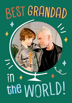 Cancer Research UK Best Grandad In The World Father's Day Photo Card