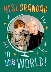 Tap to view Cancer Research UK Best Grandad In The World Father's Day Photo Card