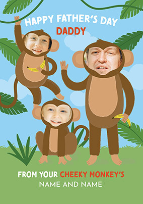 Happy Father's Day from your Cheeky Monkeys Card