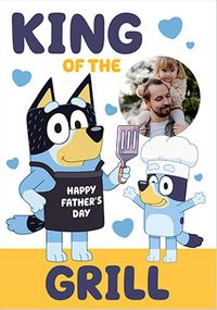 Tap to view Bluey King Of The Grill Father's Day Photo Card