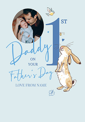 Guess How Much I Love You 1st Father's Day Photo Card