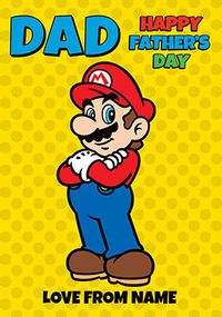 Tap to view Super Mario Dad Father's Day Card