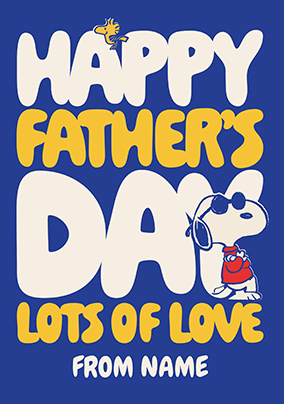 Snoopy Happy Father's Day Card