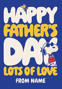 Tap to view Snoopy Happy Father's Day Card