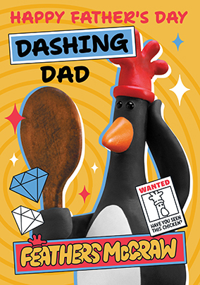 Wallace & Gromit Feathers Dad Father's Day Card