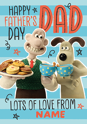Wallace & Gromit Lots Of Love Dad Father's Day Card