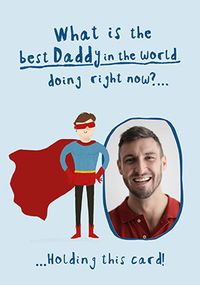Tap to view Best Dad Holding This Card Father's Day Photo Card