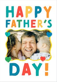 Tap to view Colourful Happy Father's Day Photo Card