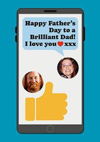 Tap to view Thumbs Up Text Father's Day Photo Card