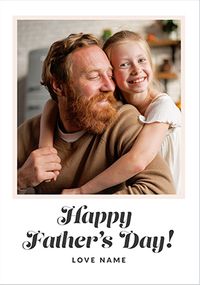 Tap to view Simple Happy Father's Day Photo Card