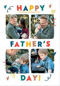 Tap to view 4 Photo Happy Father's Day Card