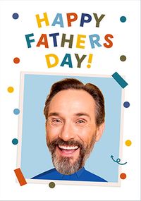 Tap to view Funky Faces Happy Father's Day Photo Card