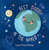 Tap to view Best Daddy in the World Square Father's Day Card