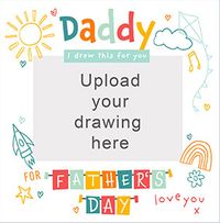 Tap to view Artwork Image Upload Square Father's Day Card