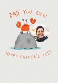 Tap to view Dad You Rock Father's Day Photo Card