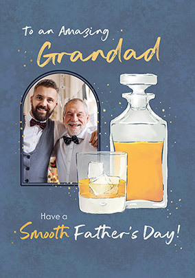 Amazing Grandad Whiskey Photo Father's Day Card