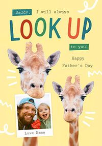 Tap to view Rachael Hale Look Up To You Father's Day Photo Card