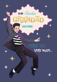 Tap to view Rockin' Grandad Elvis Father's Day Card