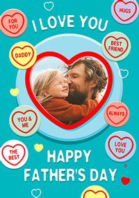 Tap to view Swizzels Love Hearts Father's Day Photo Card