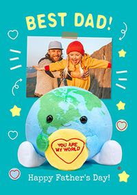 Tap to view Swizzels Love Hearts You Are My World Father's Day Photo Card