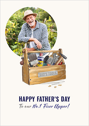 No.1 Fixer Upper Photo Father's Day Card