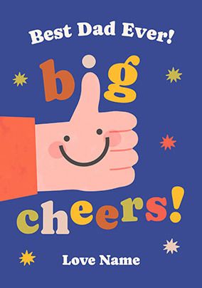 Photo of Big Cheers To You Dad Father's Day Card