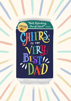 Cheers To The Very Best Dad Father's Day Card