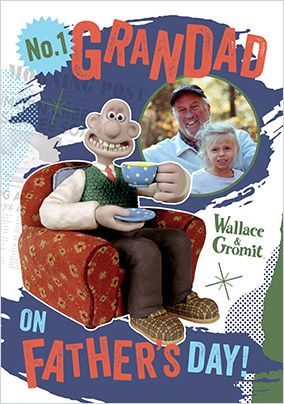 Photo of Wallace & Gromit No.1 Grandad Father's Day Photo Card