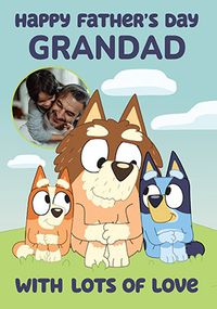Tap to view Bluey Grandad Father's Day Photo Card