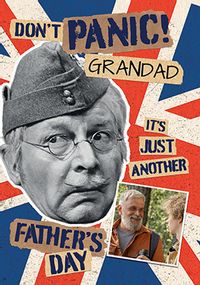 Tap to view Dad's Army Don't Panic Grandad Father's Day Photo Card