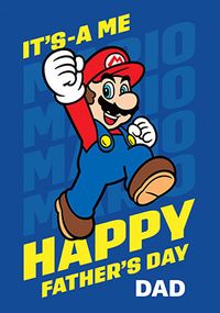 Tap to view Super Mario It's A Me Dad Father's Day Card