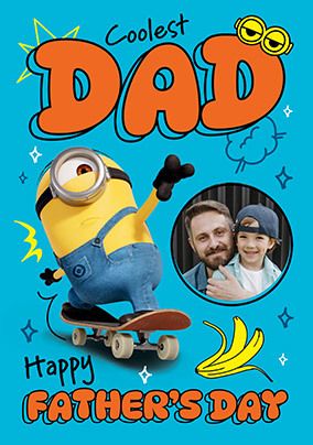 Photo of Minions Coolest Dad Father's Day Photo Card