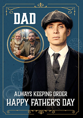 Peaky Blinders Dad Father's Day Photo Card
