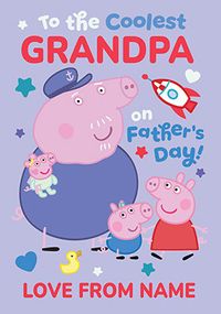 Tap to view Peppa Pig Coolest Grandpa Father's Day Card