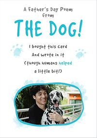 Tap to view Poem From The Dog Father's Day Photo Card