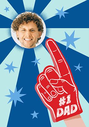 Photo of #1 Dad Foam Finger Father's Day Photo Card