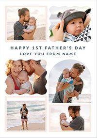 Tap to view Happy Momento 1st Father's Day 6 Photo Card
