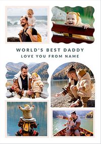 Tap to view Happy Momento Daddy 6 Photo Father's Day Card