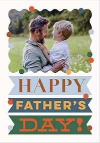 Tap to view Letterpress Happy Father's Day Photo Card