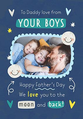Photo of Happy Father's Day From Your Boys Photo Card