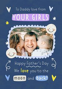 Tap to view Happy Father's Day From Your Girls Photo Card