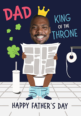 King Of The Throne Dad Father's Day Photo Card