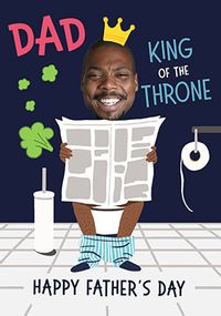 Tap to view King Of The Throne Dad Father's Day Photo Card