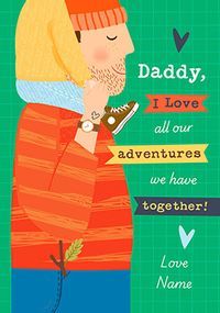 Tap to view Love Our Adventures Daddy Father's Day Card