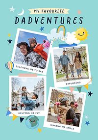 Tap to view My Favourite Dadventures Father's Day 4 Photo Card